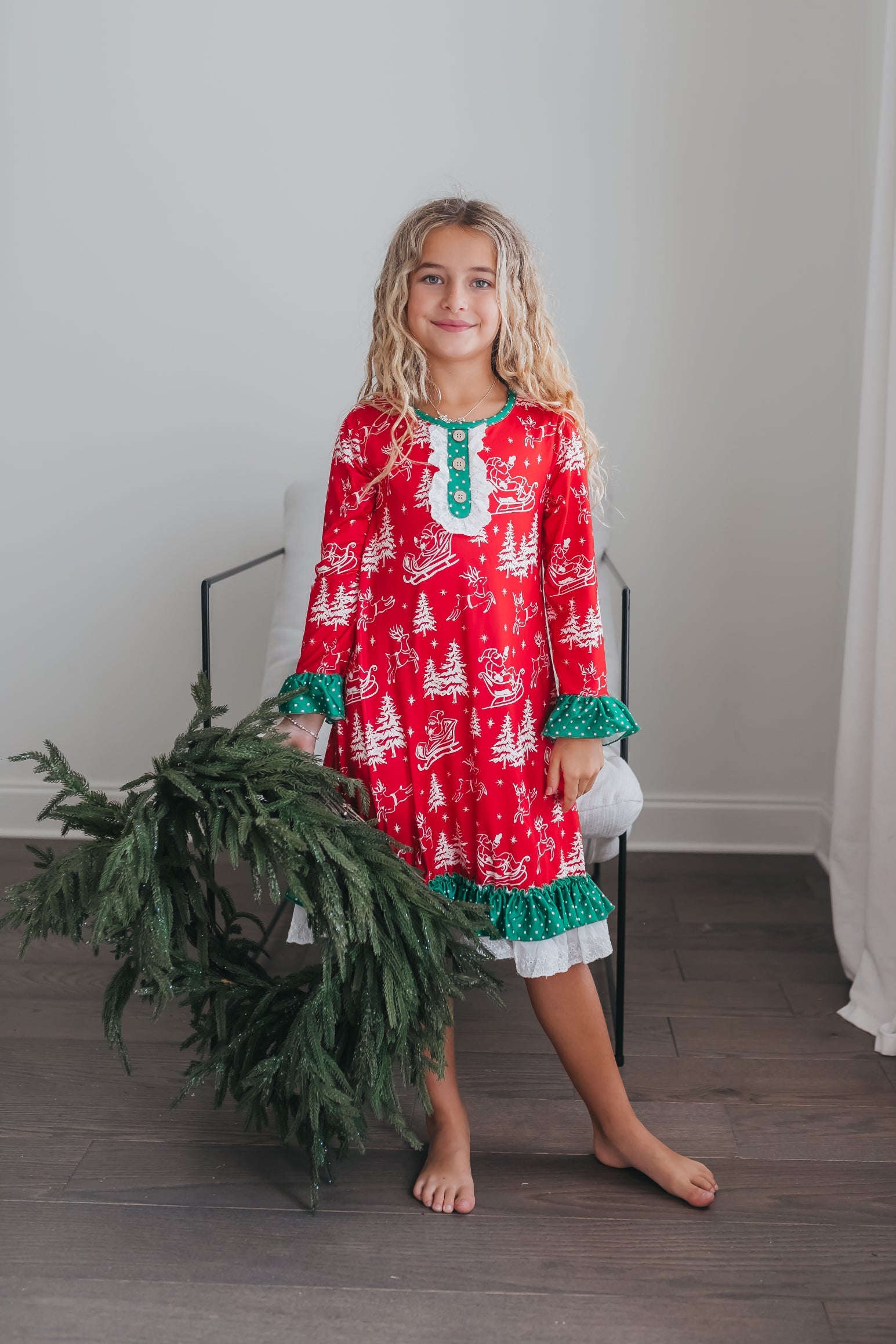 Santa Sled Lounge Gown