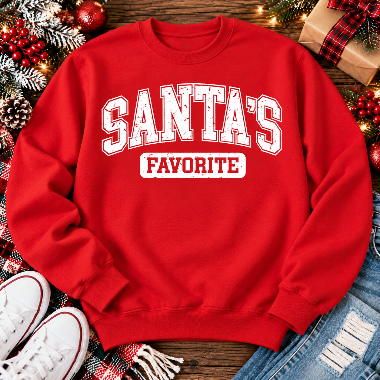 Santa's Favorite Graphic Apparel