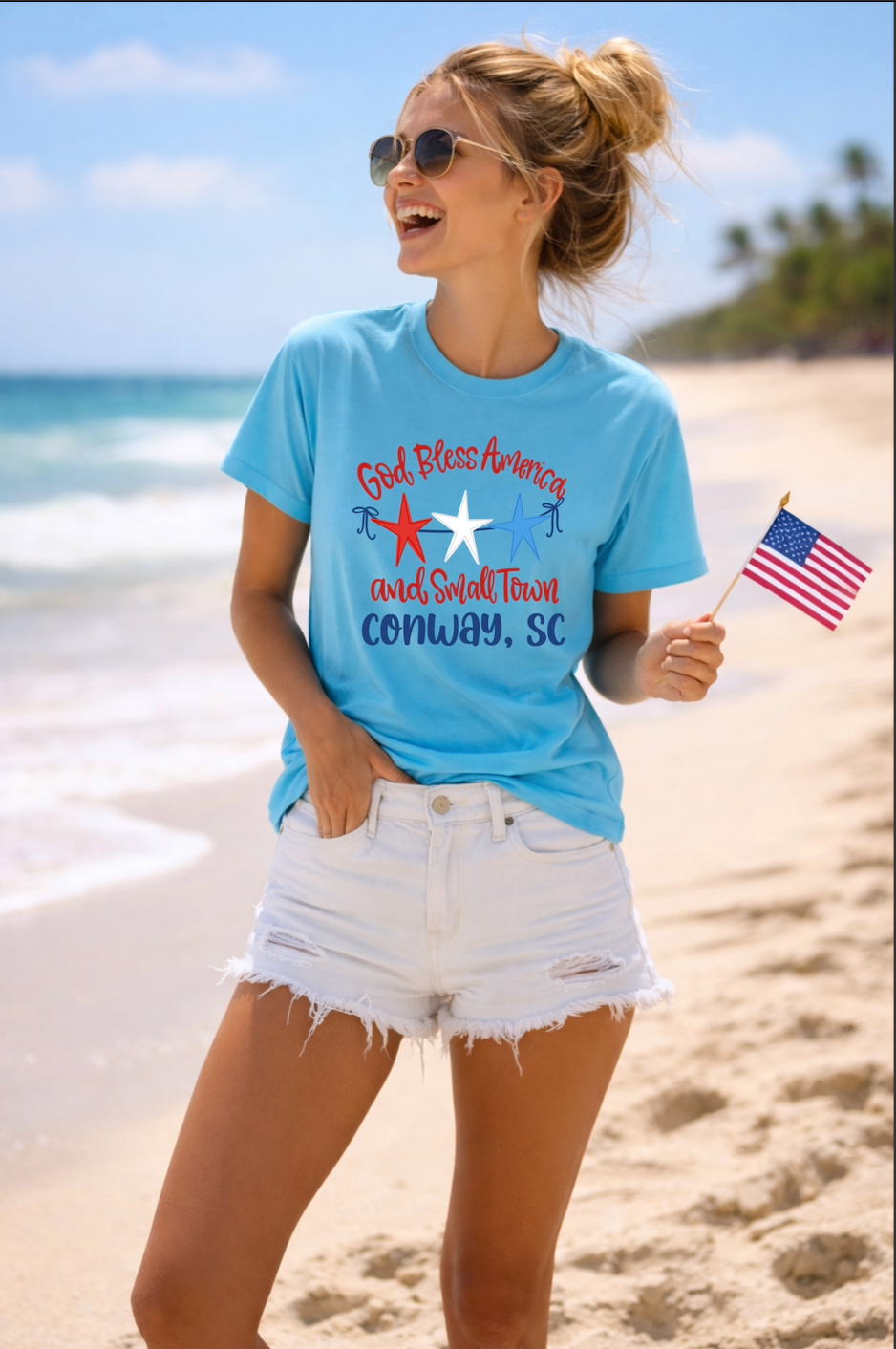 God Bless Small Town Tee.