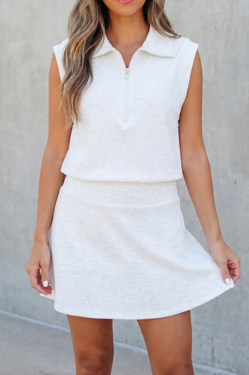Zipper Tank Skort Set WTW