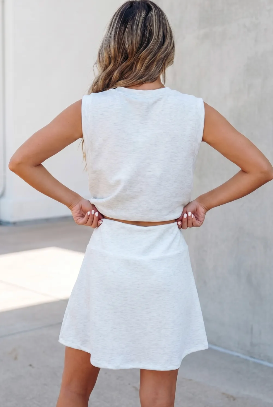 Zipper Tank Skort Set WTW