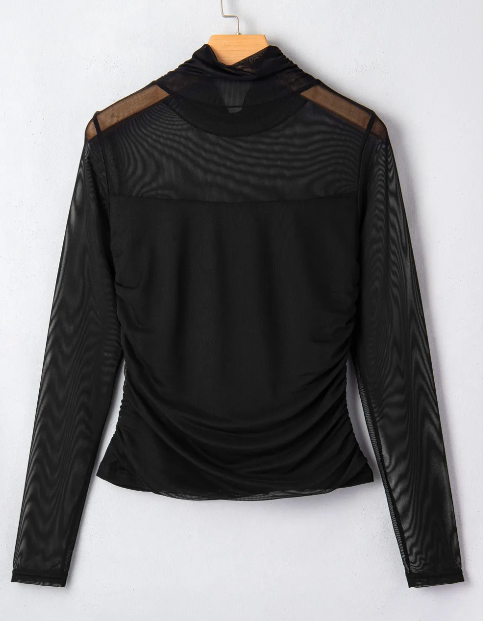Black Mesh Long Sleeve Top WTW
