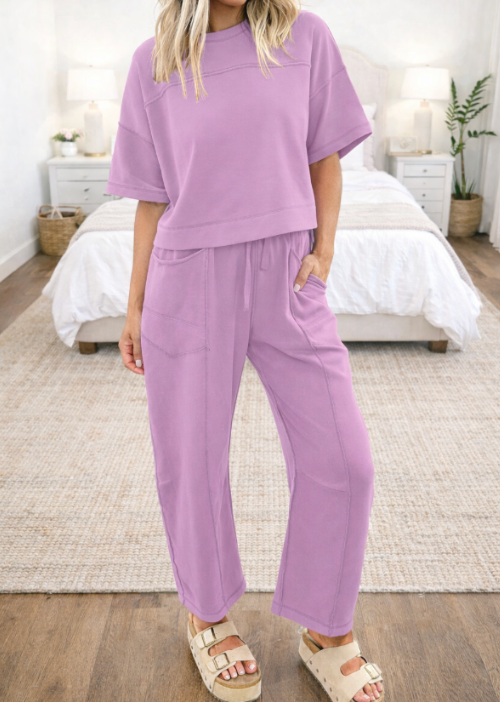 Drop Shoulder Boxy Set