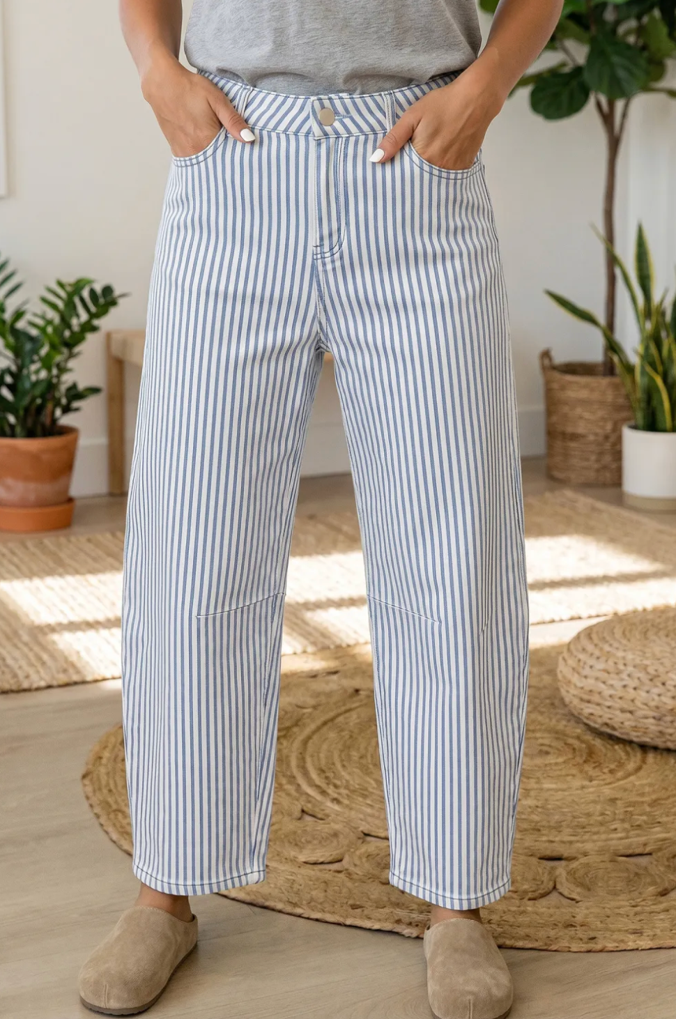 Khaki Stripe Casual Pants WTW