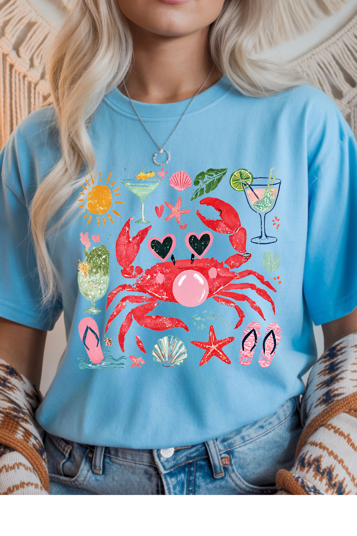 Summer Crab Graphic Tee