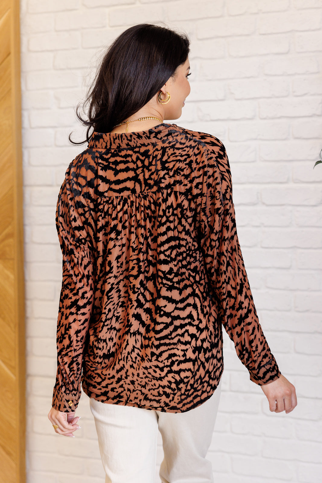 So Fierce Animal Print Blouse