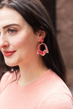 Tulip Earrings - Rosey