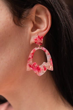 Tulip Earrings - Rosey