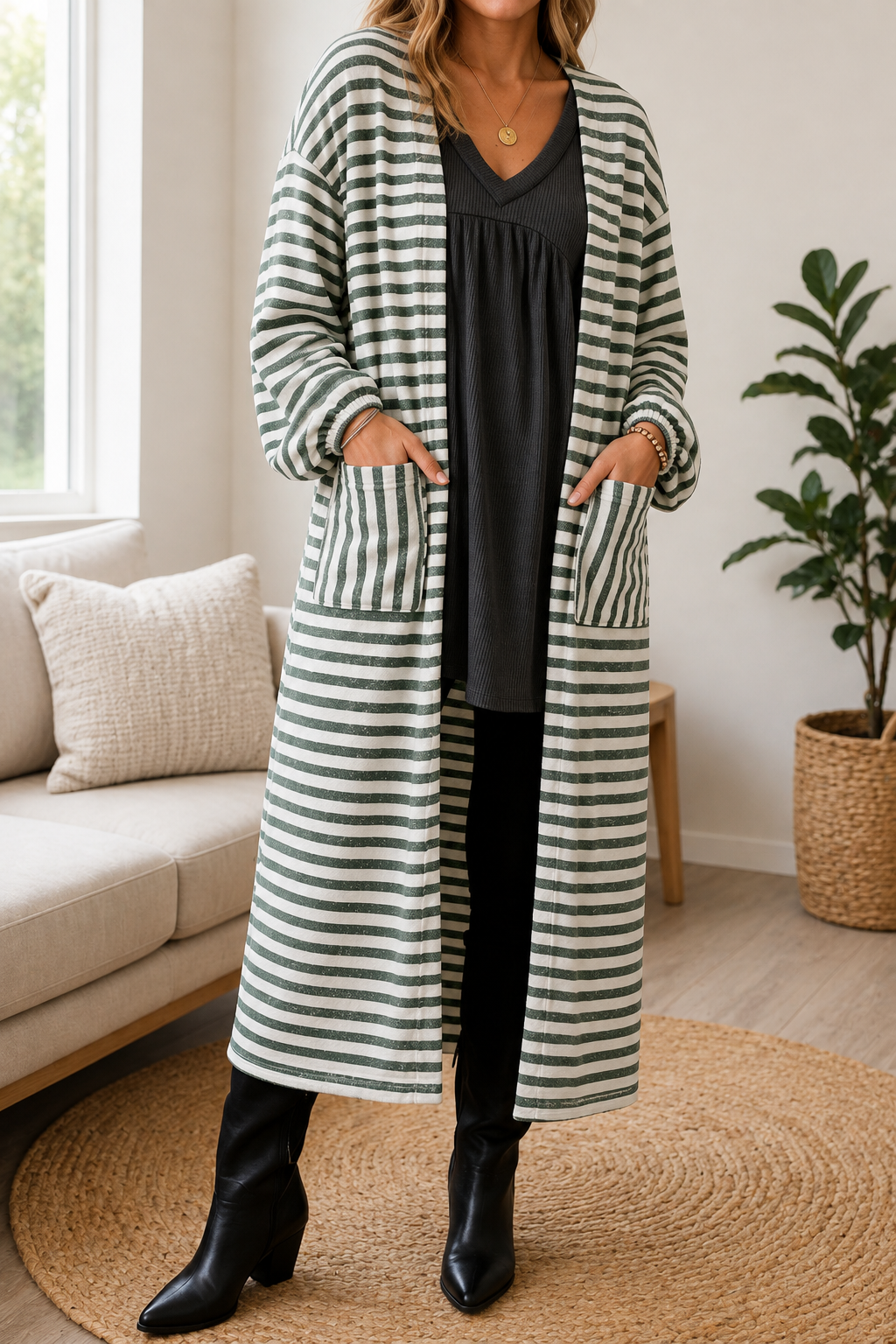 Stripe Oversized Cardigan WTW