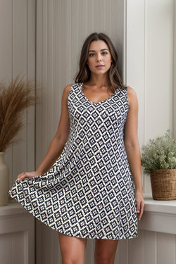 Summer Aztec Swing Dress