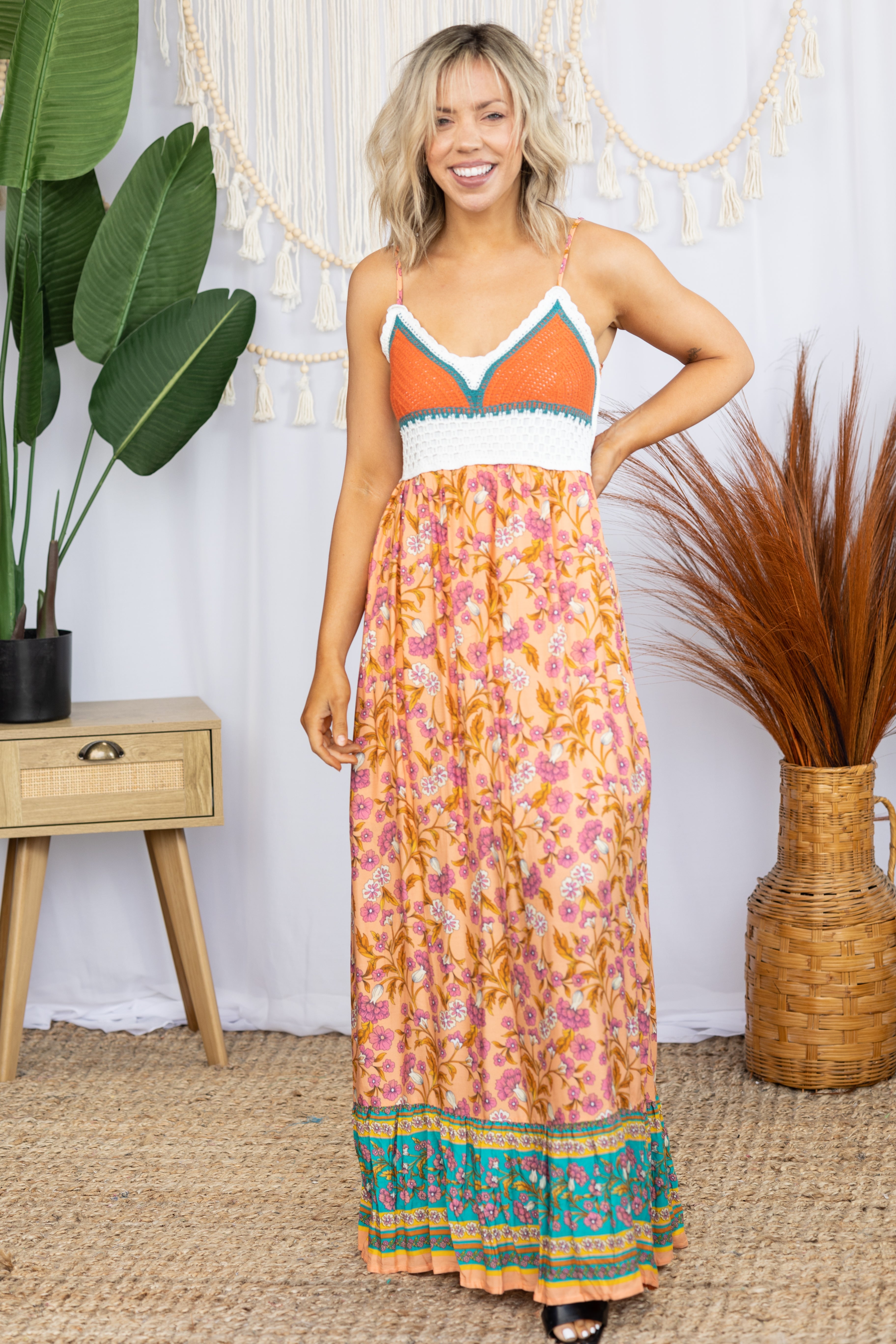 Summer Of Love - Coral Maxi