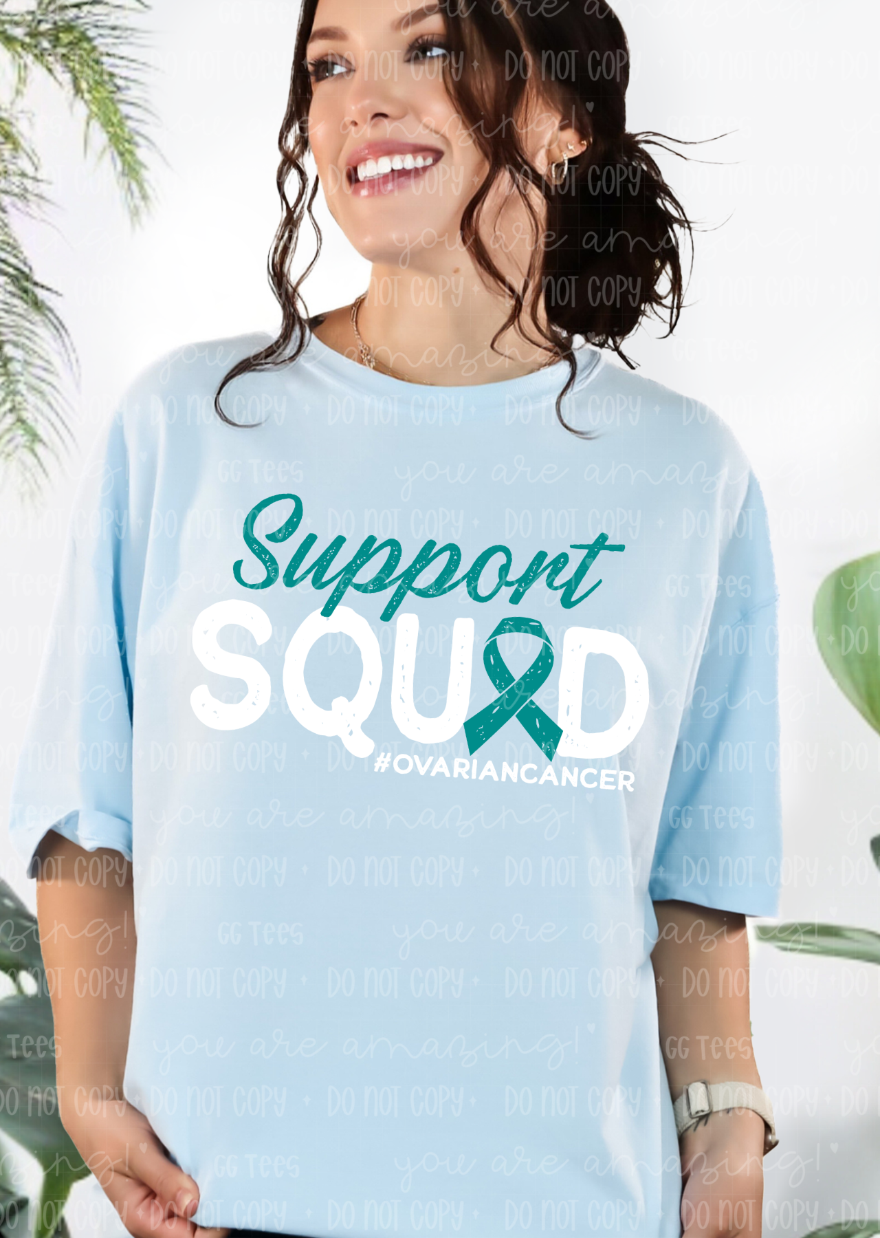 Support Squad Ovarian Cancer Awareness Tee