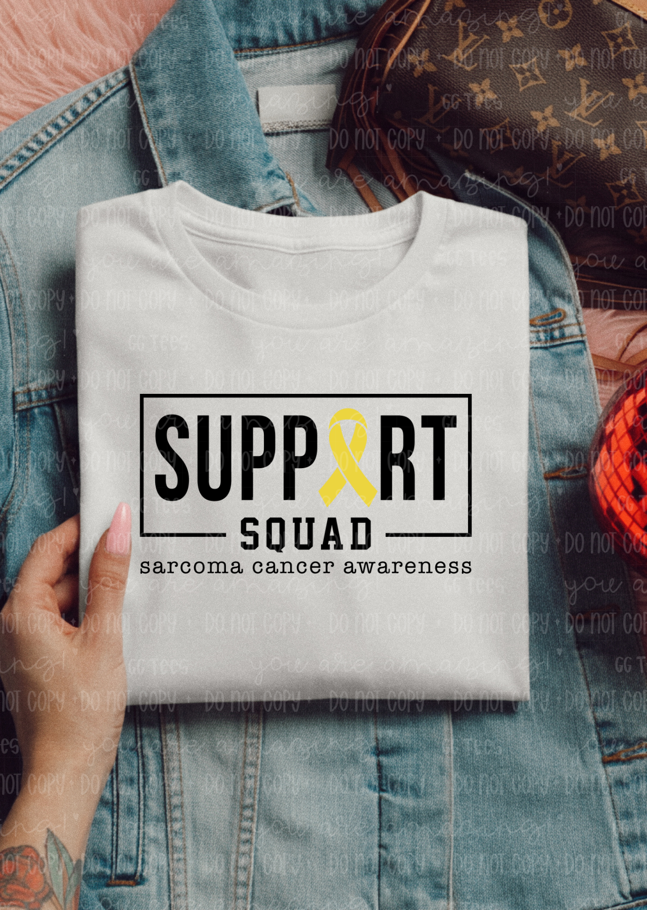 Support Squad | Sarcoma Cancer Awareness Tee