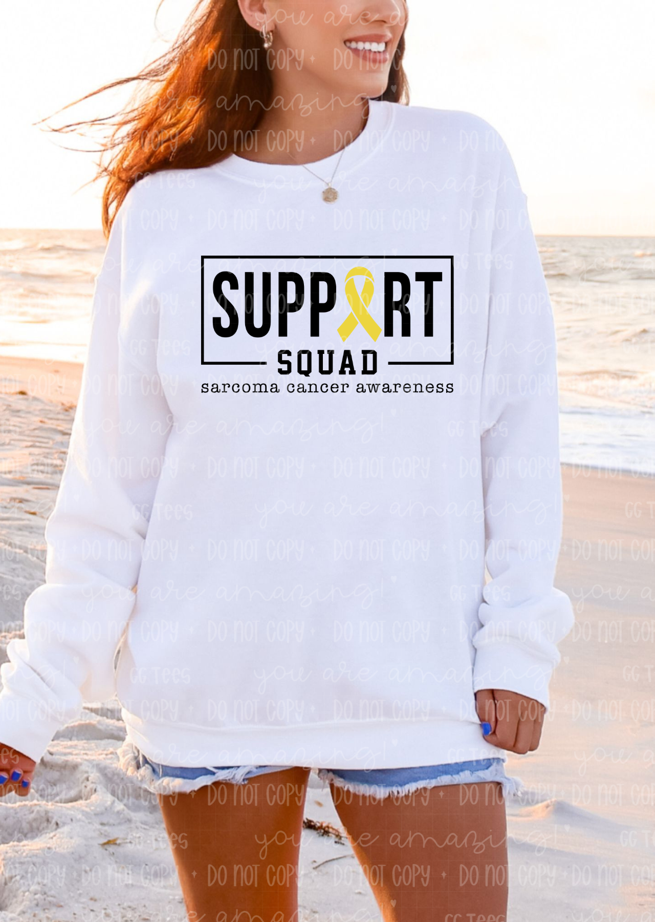 Support Squad | Sarcoma Cancer Awareness Tee
