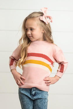 Pink Rainbow Sweater