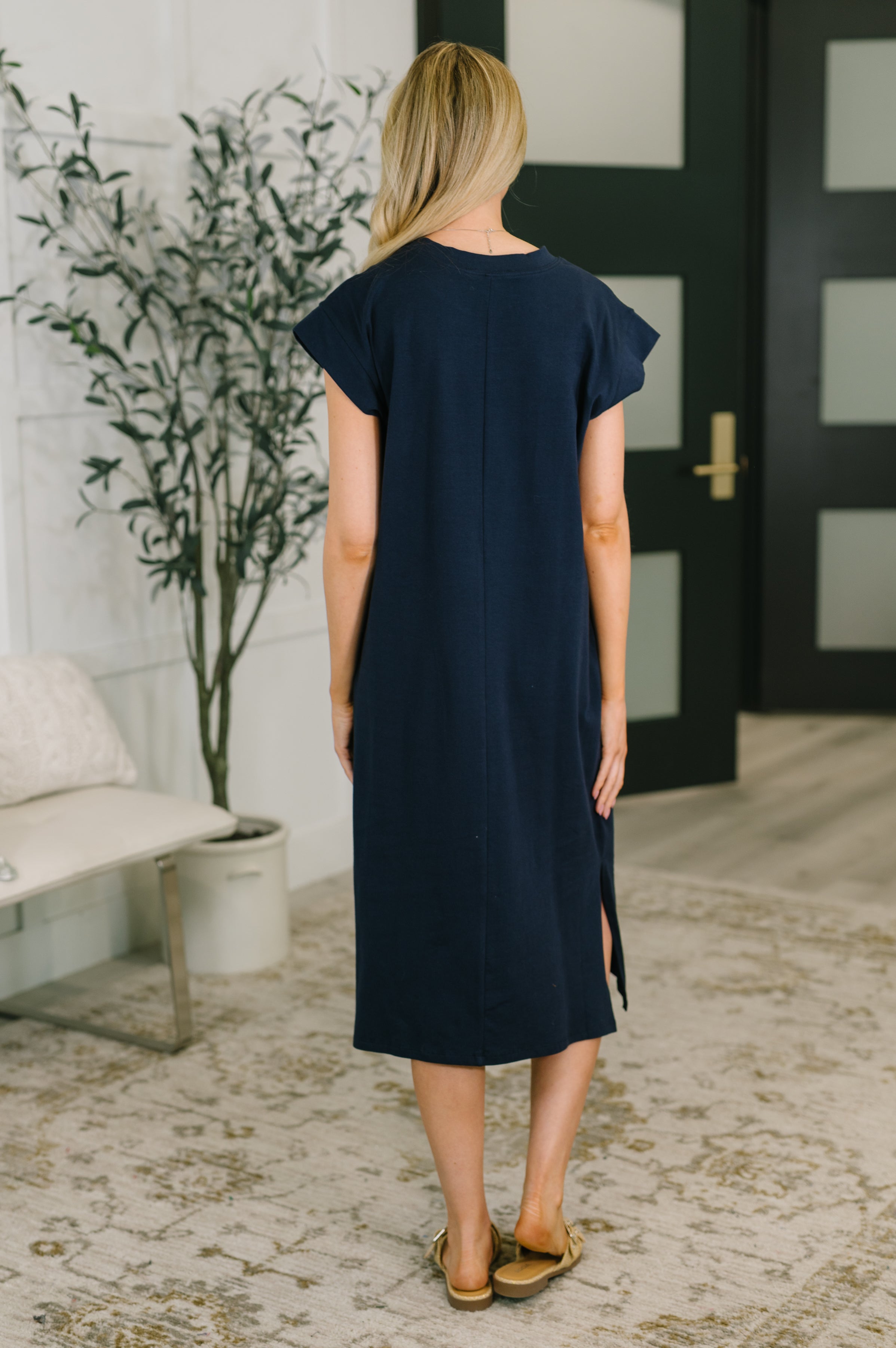 Sweet Like That Casual Dress in Navy
