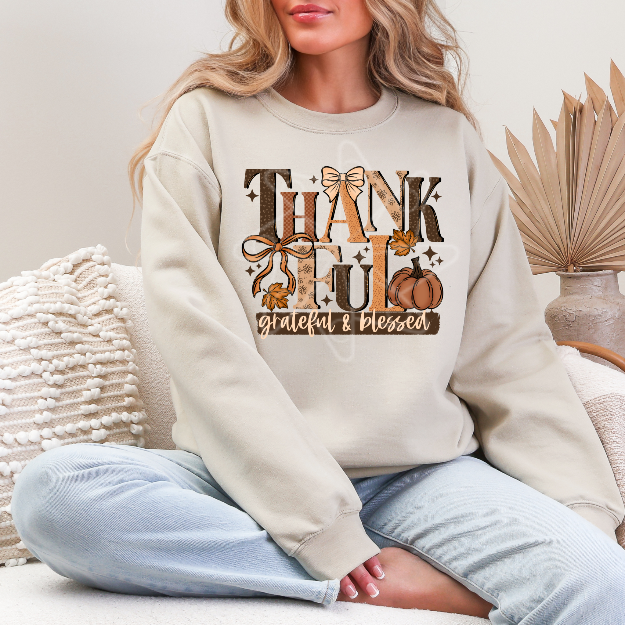 Thankful, Grateful, Blessed Sweatshirt