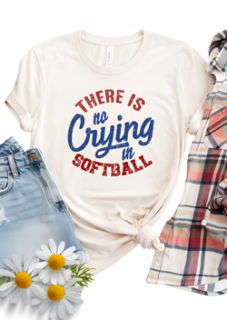 No Crying in Softball T-Shirt