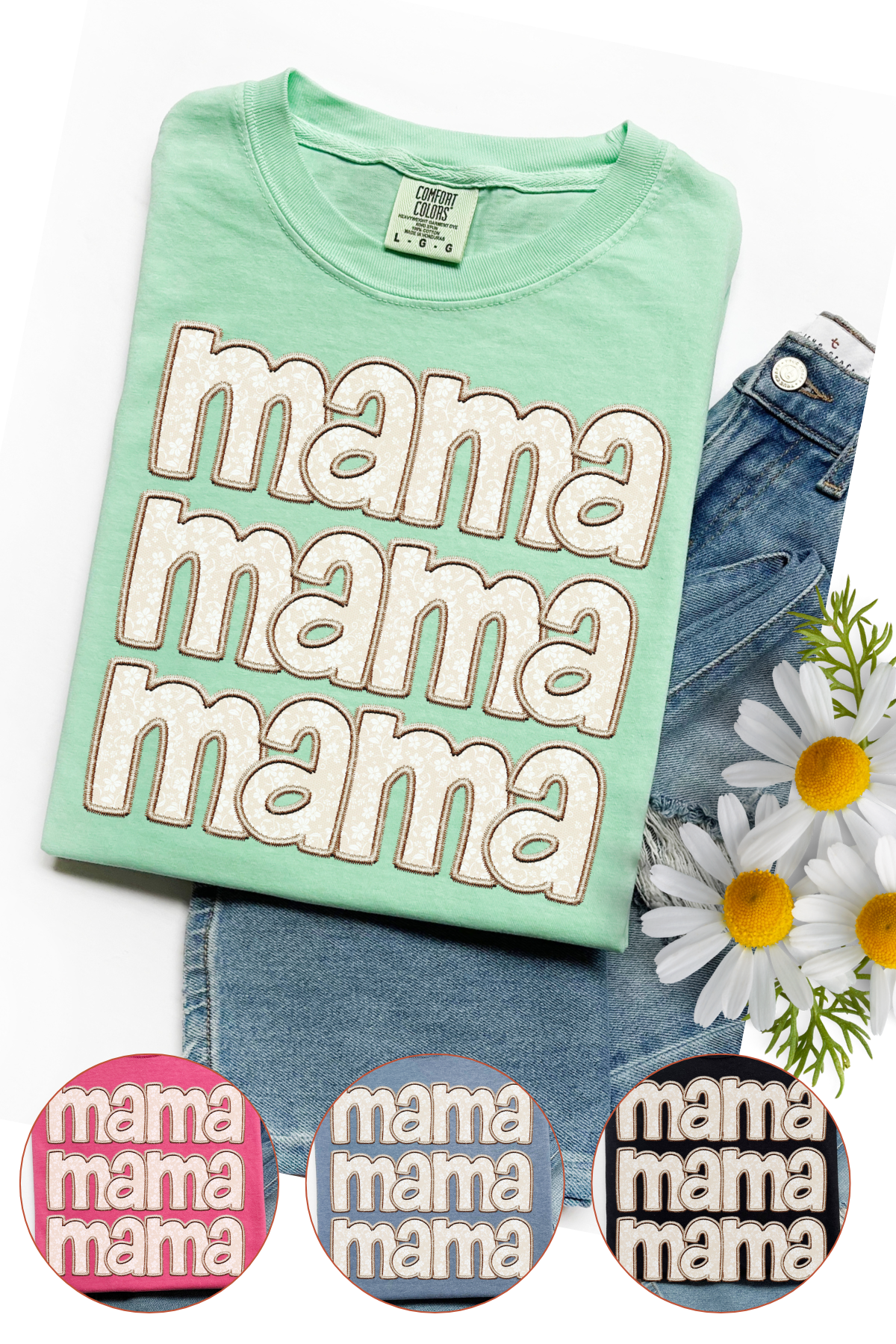 Mama Stacked Comfort Colors T-Shirt