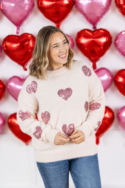 Sparkle Hearts Sweater