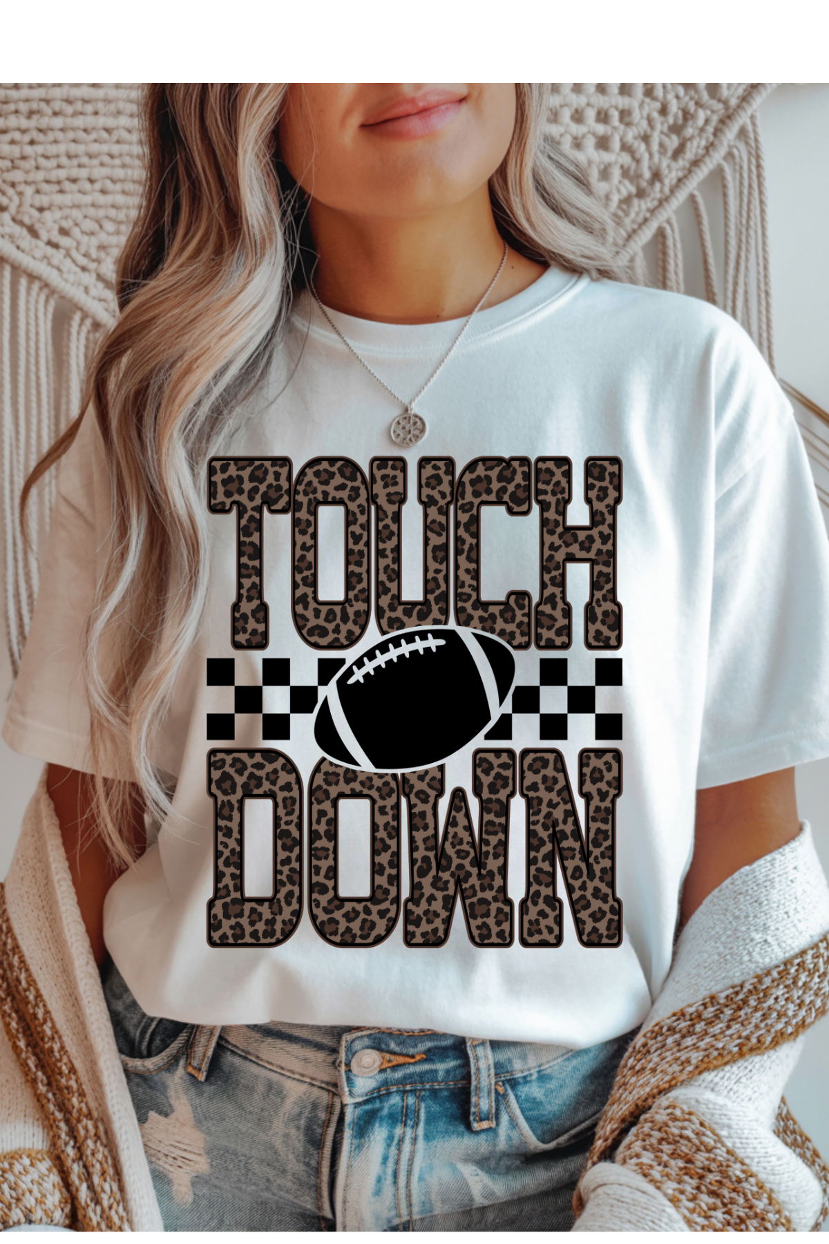 Leopard Touch Down Graphic Tee