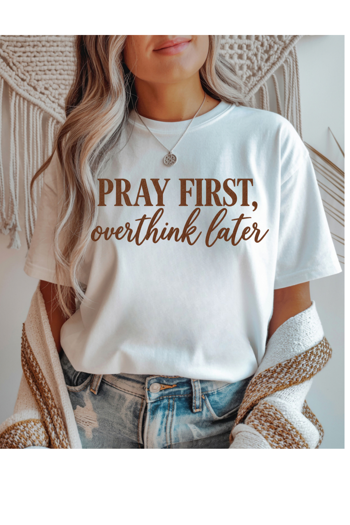 Pray First Graphic Tee