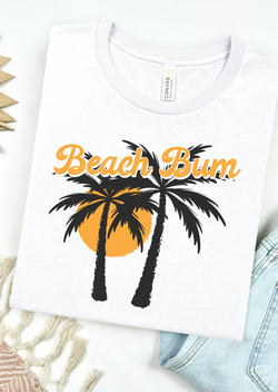 Beach Bum Yellow Bella Canvas T-Shirt