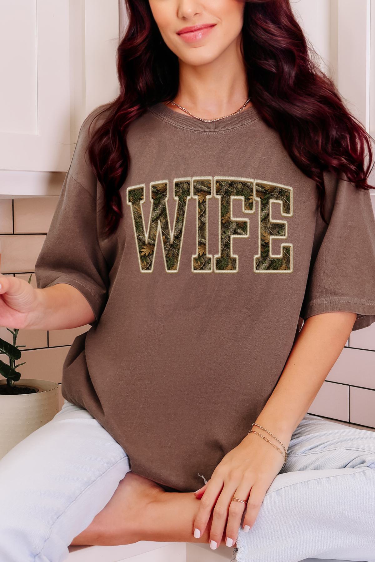 Wife Camo Tee or Sweatshirt