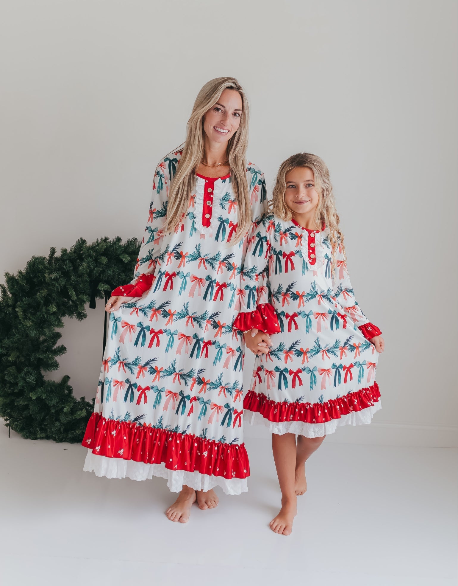 Holly Bow Lounge Gown