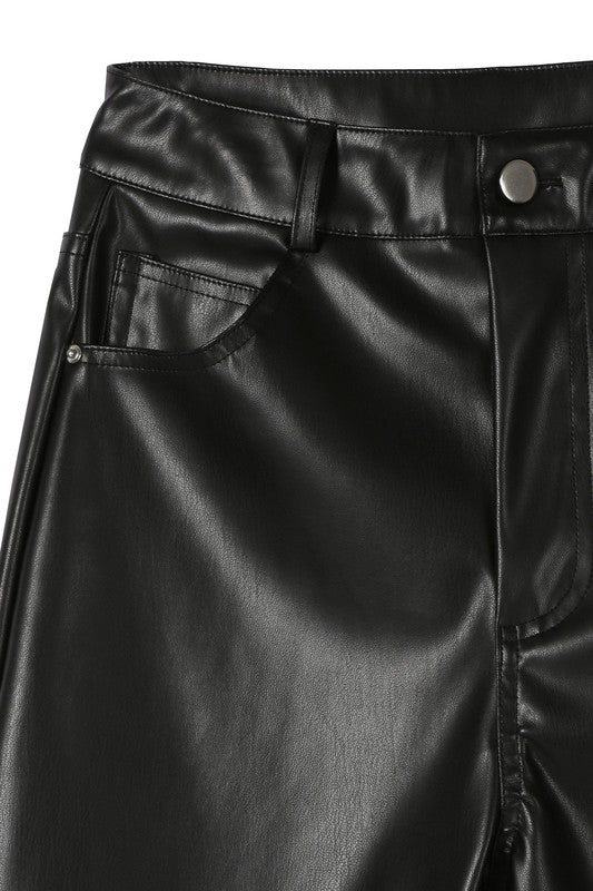 Vegan leather pants