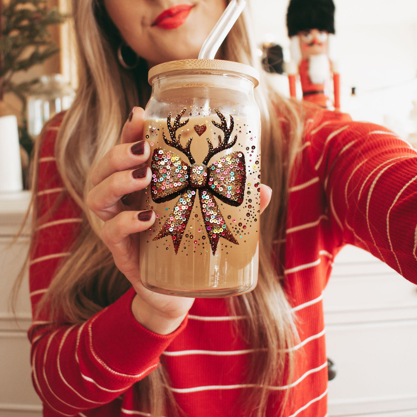 Sequin Bow Antlers
