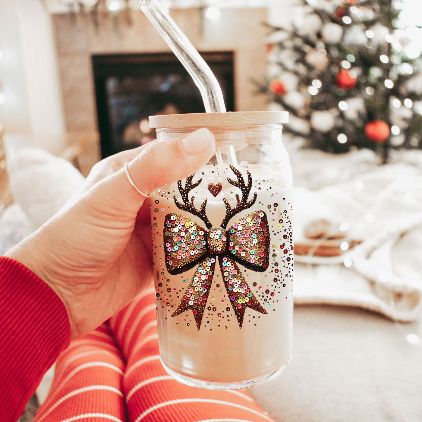 Sequin Bow Antlers