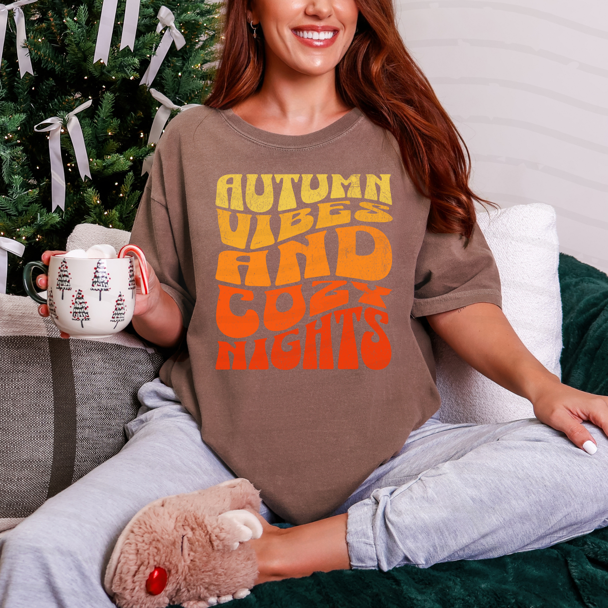 Autumn Nights Cozy Vibes Tee