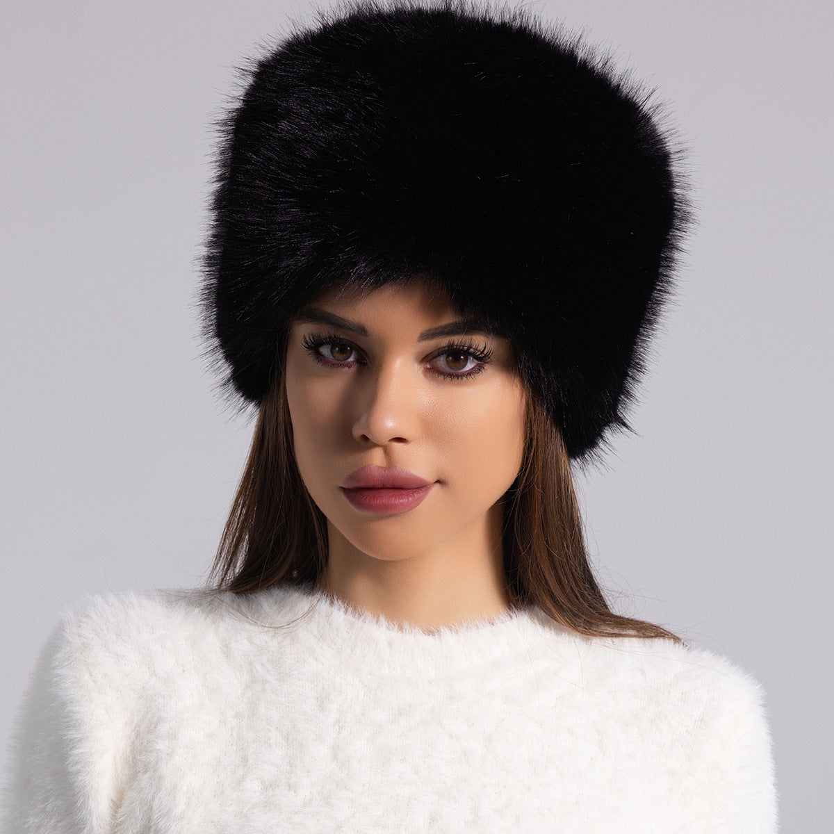 Plush Cotton Dome Bucket Hat with Ear Protection