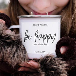 Be Happy Mug Candle