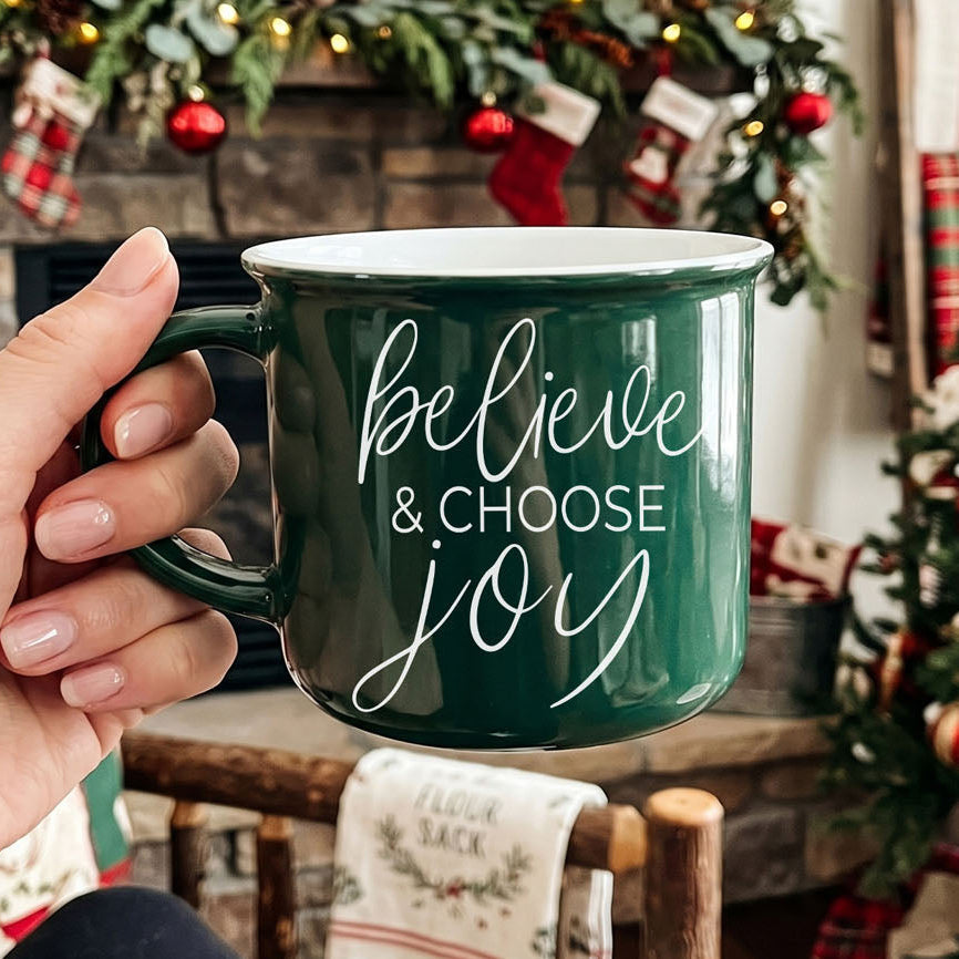 Believe & Joy Mug