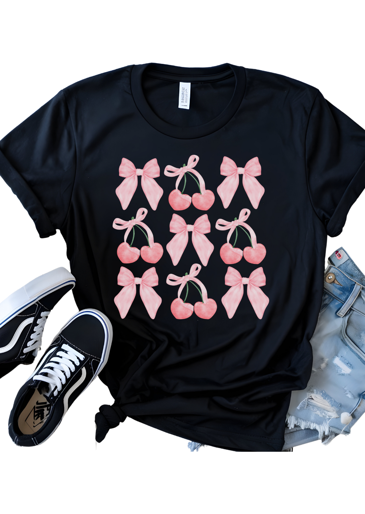 Coquette Bows & Cherries T-Shirt