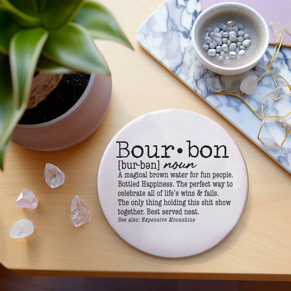 Bourbon definition drink coasters
Funny bar accessories
Humorous drink gifts
Bar cart gift ideas
Cocktail lover presents
Wine enthusiast gifts