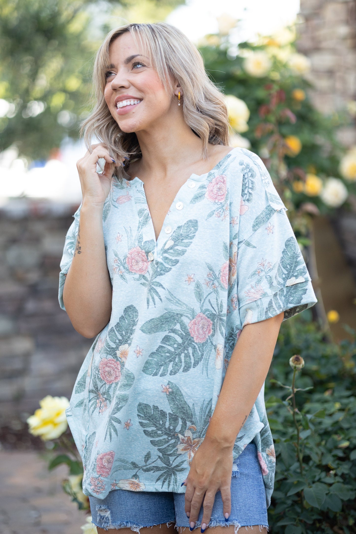 Forever in Paradise Short Sleeve Tunic