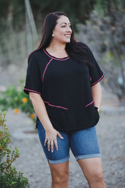 Touch of Neon Short Sleeve Tunic