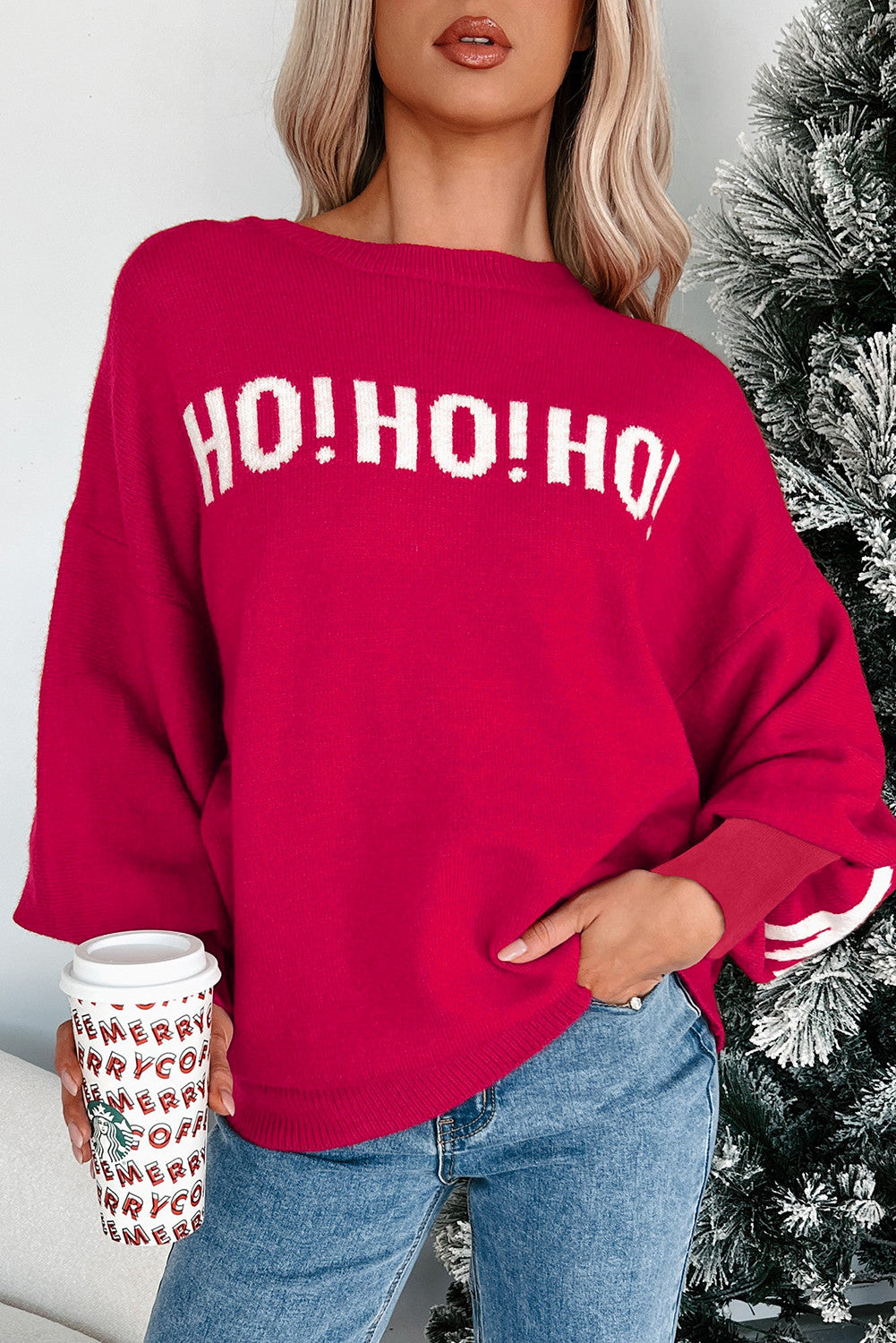 Ho Ho Ho Merry Loose Sweater WTW