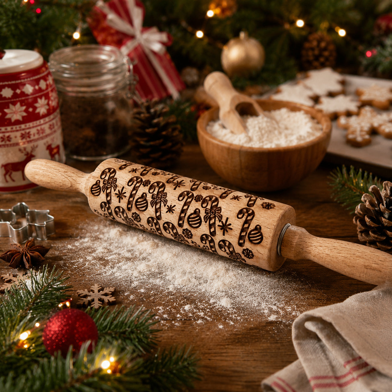 Christmas Rolling Pin Set
