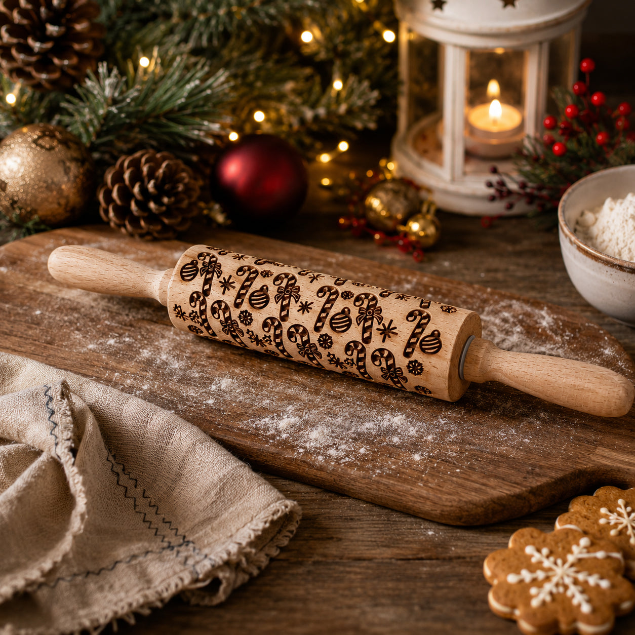 Christmas Rolling Pin Set