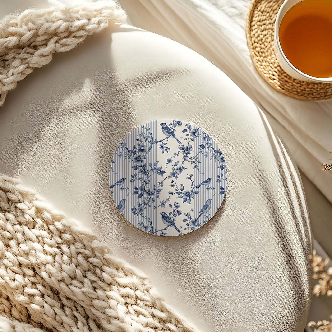 Chinoiserie Ceramic Coasters