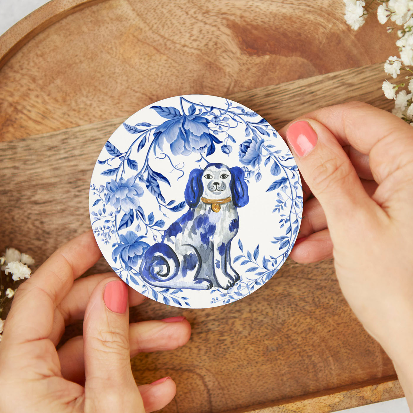 Modern Asian decor
Classic blue white decor
Elegant drink coasters
Luxury table accessories