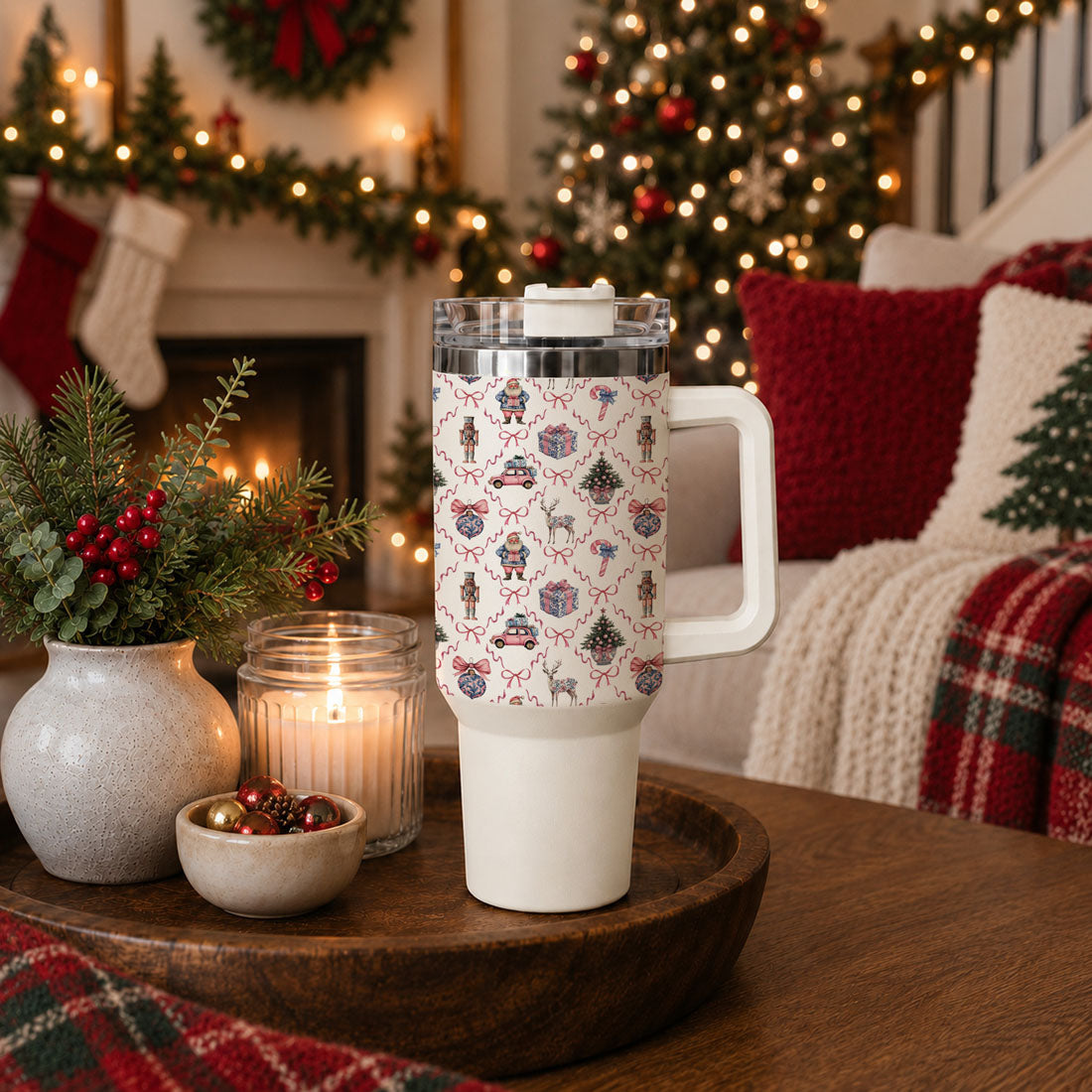 nostalgic Christmas tumbler design
whimsical vintage Christmas tumbler
retro Christmas tumbler for women
vintage holiday drinkware
grandmillennial Christmas tumbler
grandmillennial holiday gift for her
grandmillennial Christmas drinkware
preppy Christmas tumbler for women
preppy holiday drinkware
feminine preppy Christmas gift
traditional Christmas icons tumbler
Christmas tumbler with nutcracker design
nutcracker Christmas tumbler with handle
nutcracker holiday gift for women
