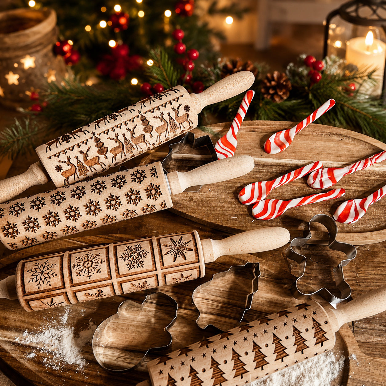 Christmas Rolling Pin Set
