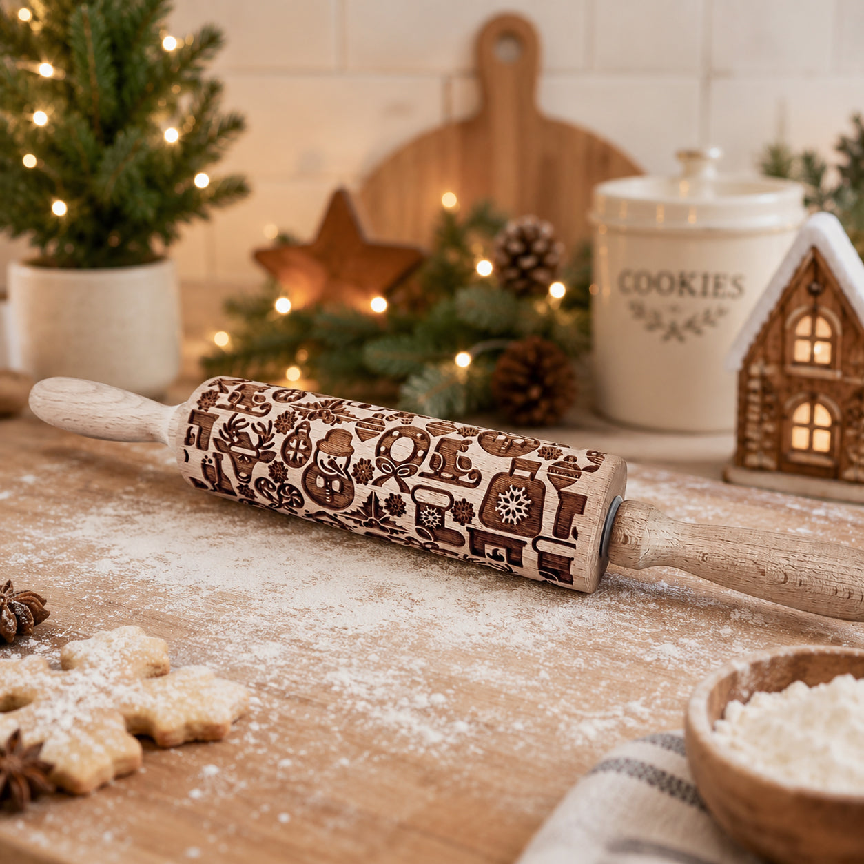 Christmas Rolling Pin Set