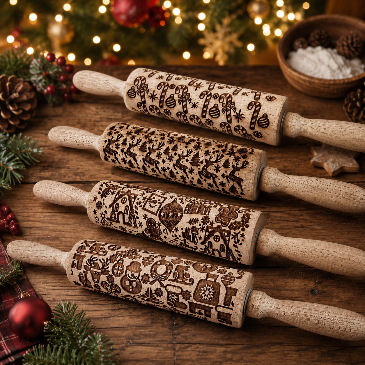 Christmas Rolling Pin Set