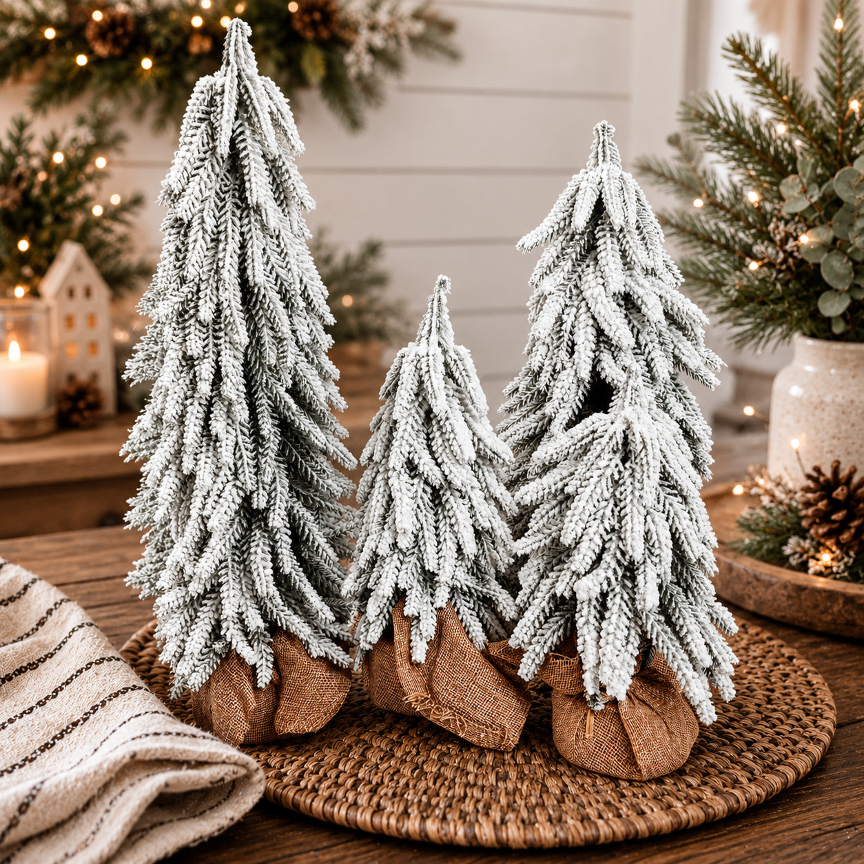 Snow Christmas Trees NEW